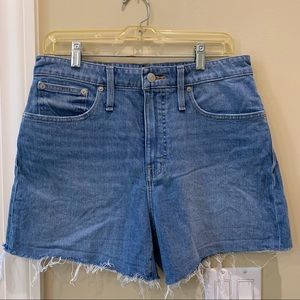 Madewell Curvy High-rise Shorts Size 30